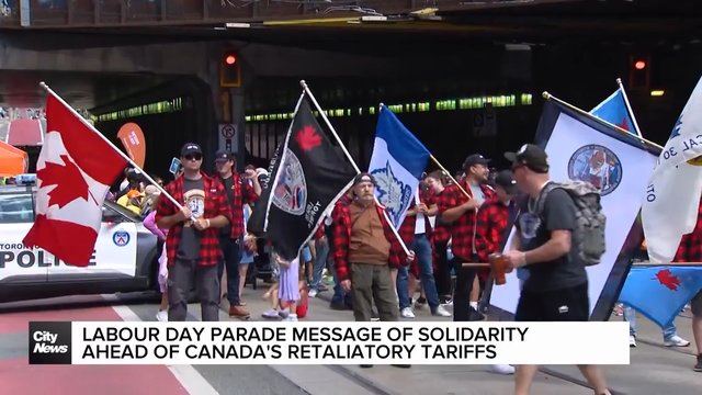 Labour Day Parade a message of solidarity ahead of Canada's retaliatory tariffs