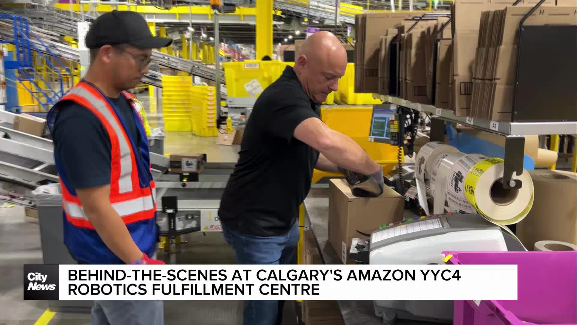 Behind-the-scenes at Calgary's Amazon YYC4 Robotics Fulfillment centre