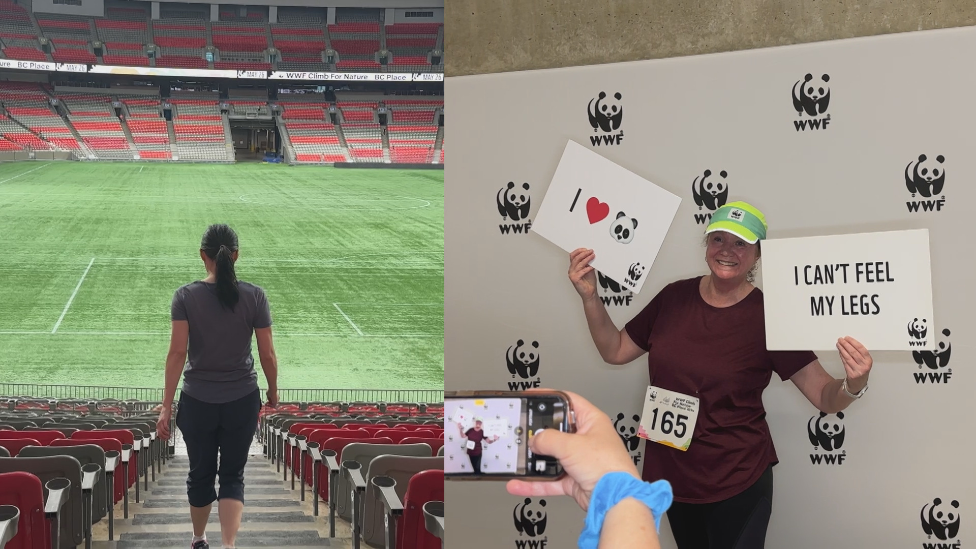 First ever World Wildlife Climb at BC Place