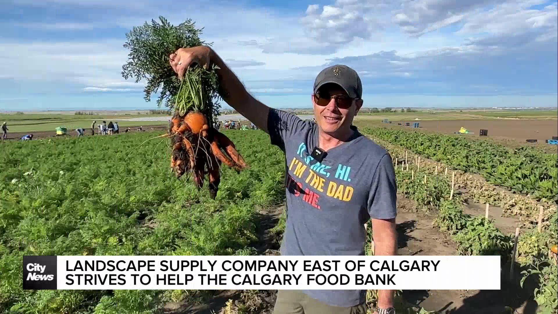 Landscape supply company east of Calgary strives to help the Calgary Food Bank