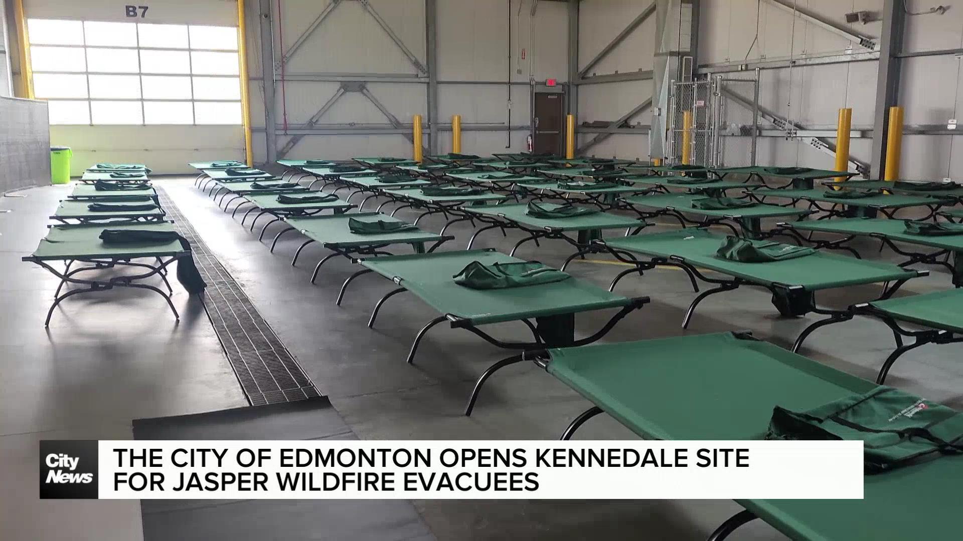 Edmonton opens an evacuation site for Jasper wildfire evacuees