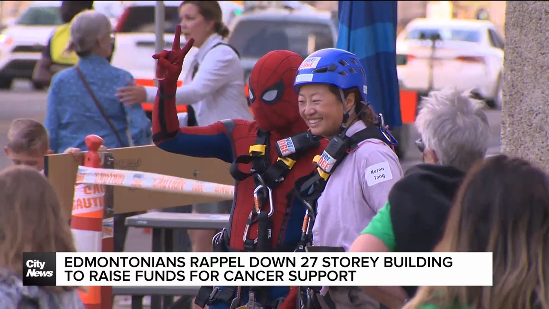 Edmontonians rappell down 27 storey building to raise funds for cancer ...