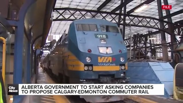 Alberta Government set to ask companies for proposals to build Calgary-Edmonton passenger rail