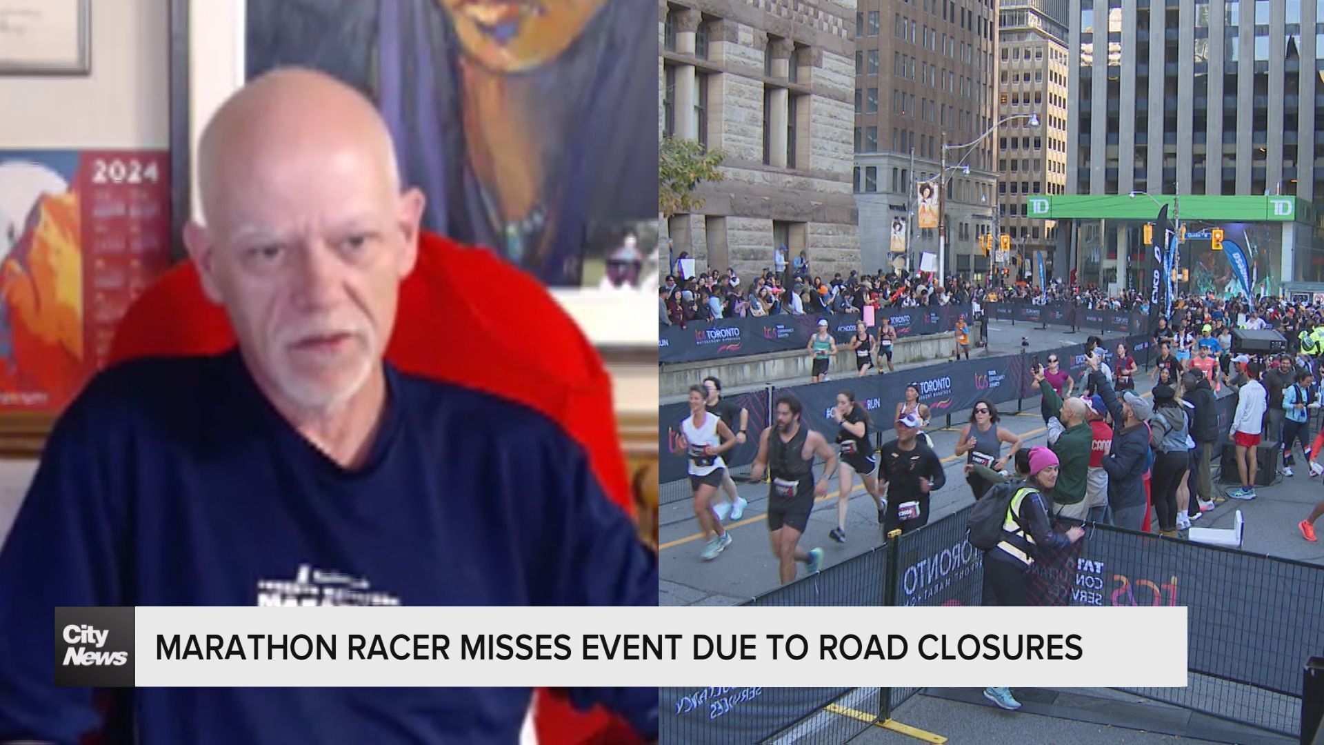 Marathon runner's hopes dashed by Toronto traffic congestion