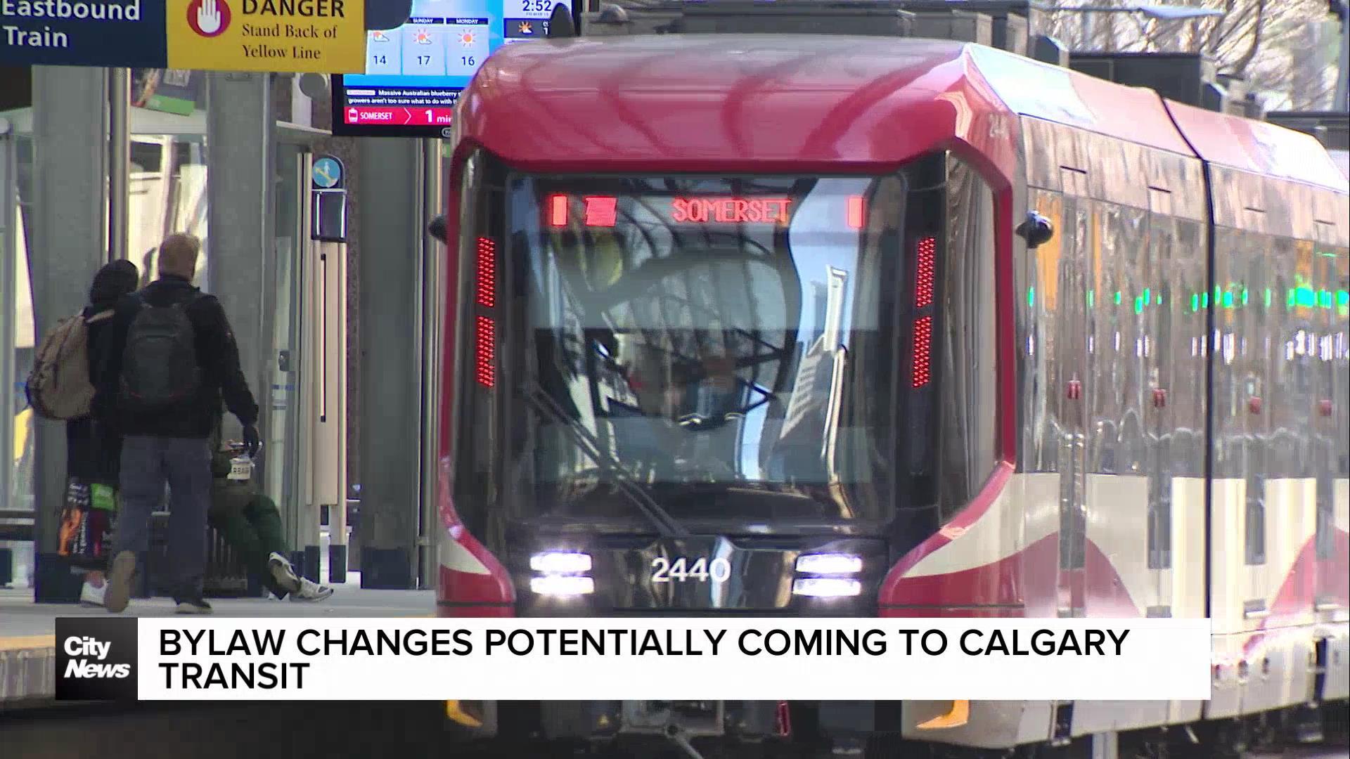 Bylaw changes potentially coming to Calgary Transit