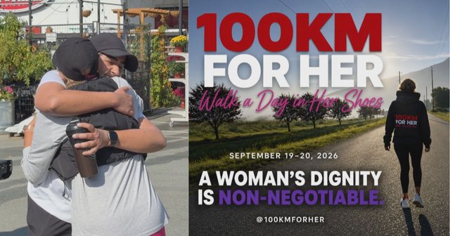 B.C. woman walked 100 km in one day to fundraise for women affected by violence