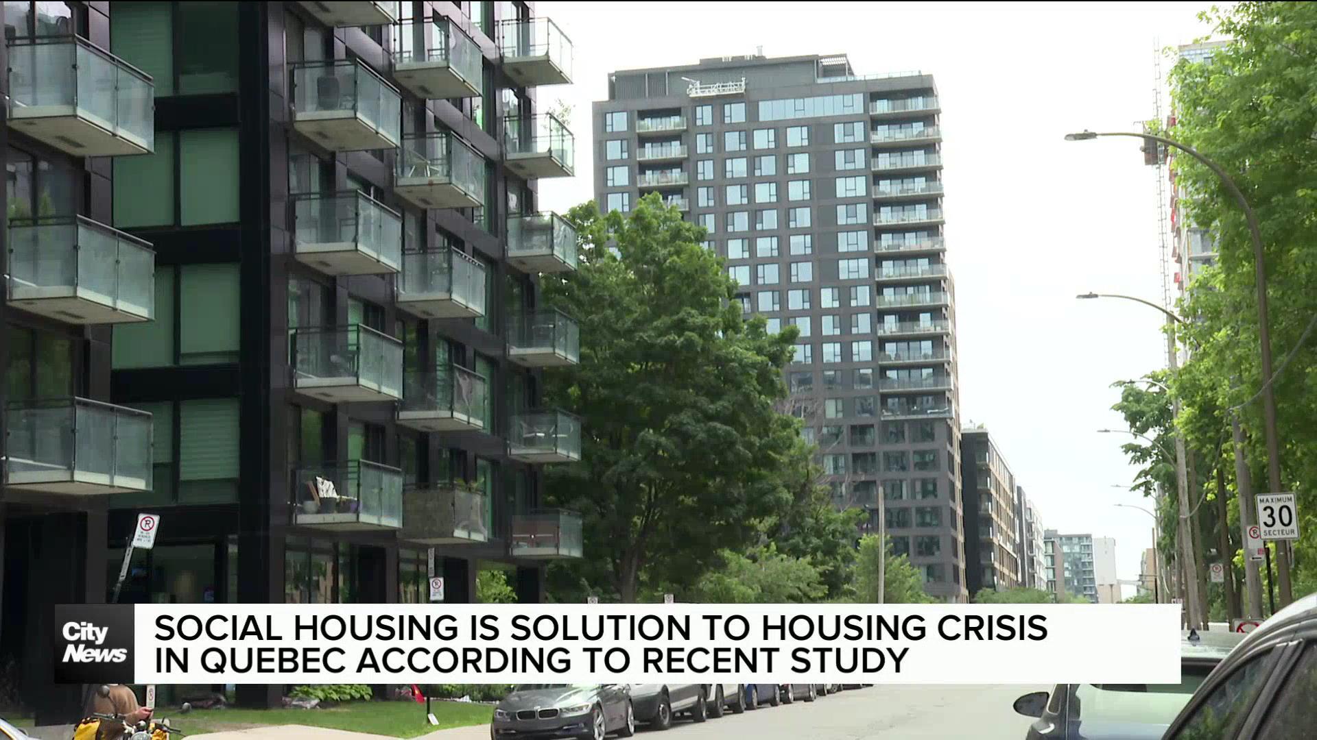 Study concludes social housing is solution to Quebec housing crisis