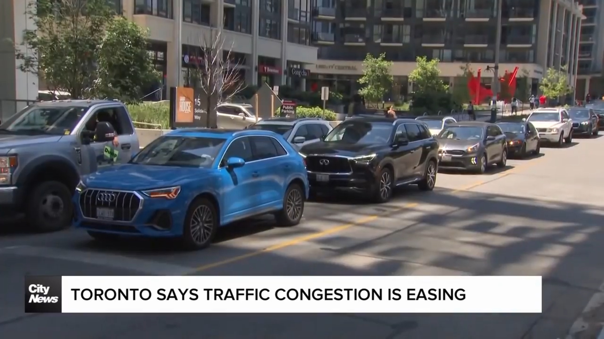 Toronto says traffic congestion is easing