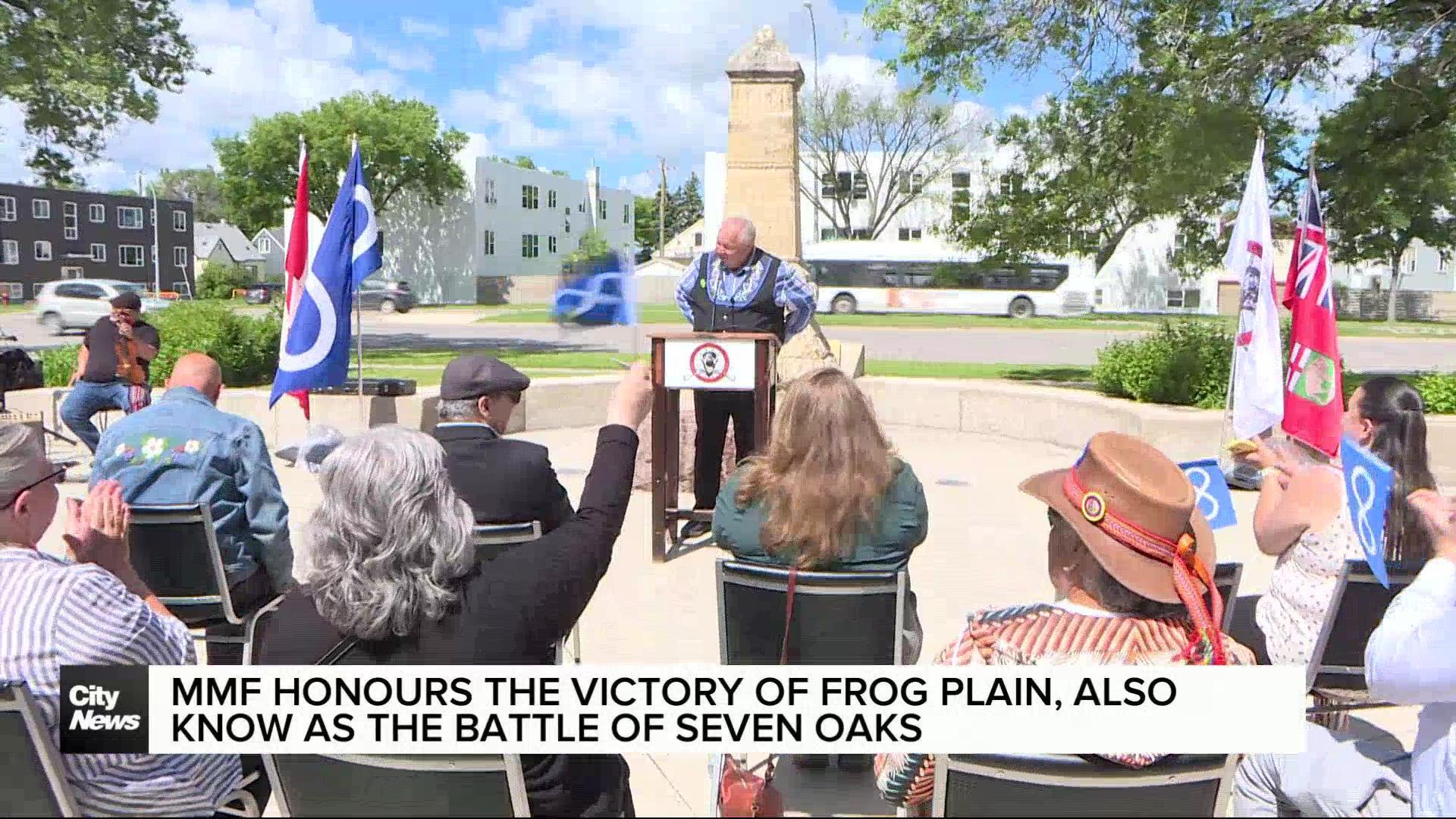 The Manitoba Metis Federation honors the Victory of Frog Plain, also known as the Battle of Seven Oaks
