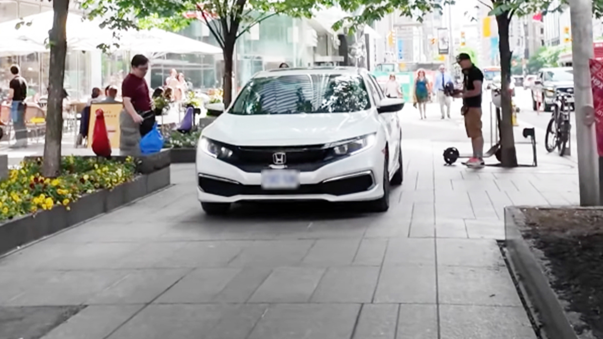 Man caught driving on Toronto sidewalk