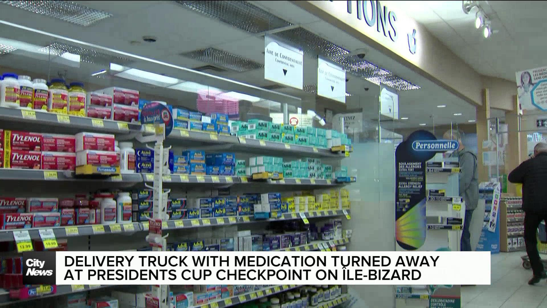 Medication delivery refused at Montreal's Presidents Cup checkpoint