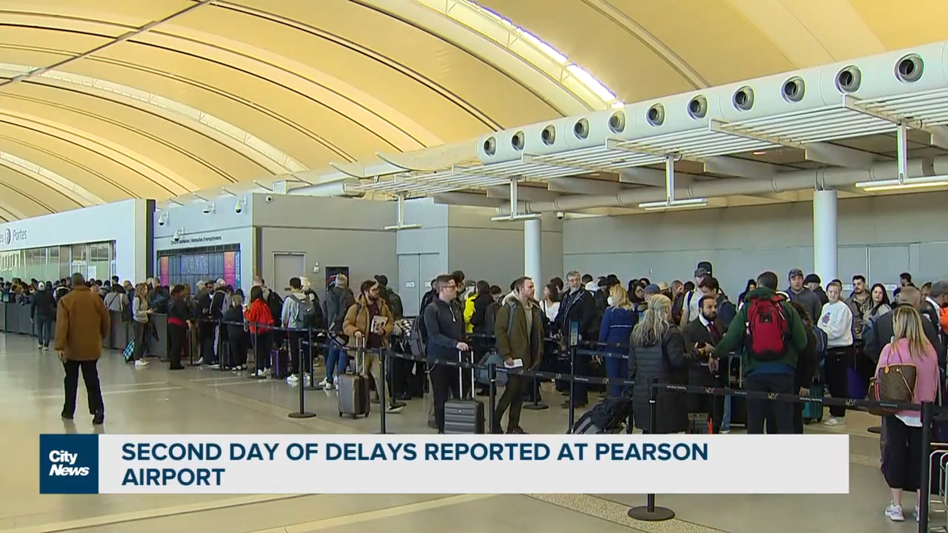 Pearson airport travel delays reported for second day in a row