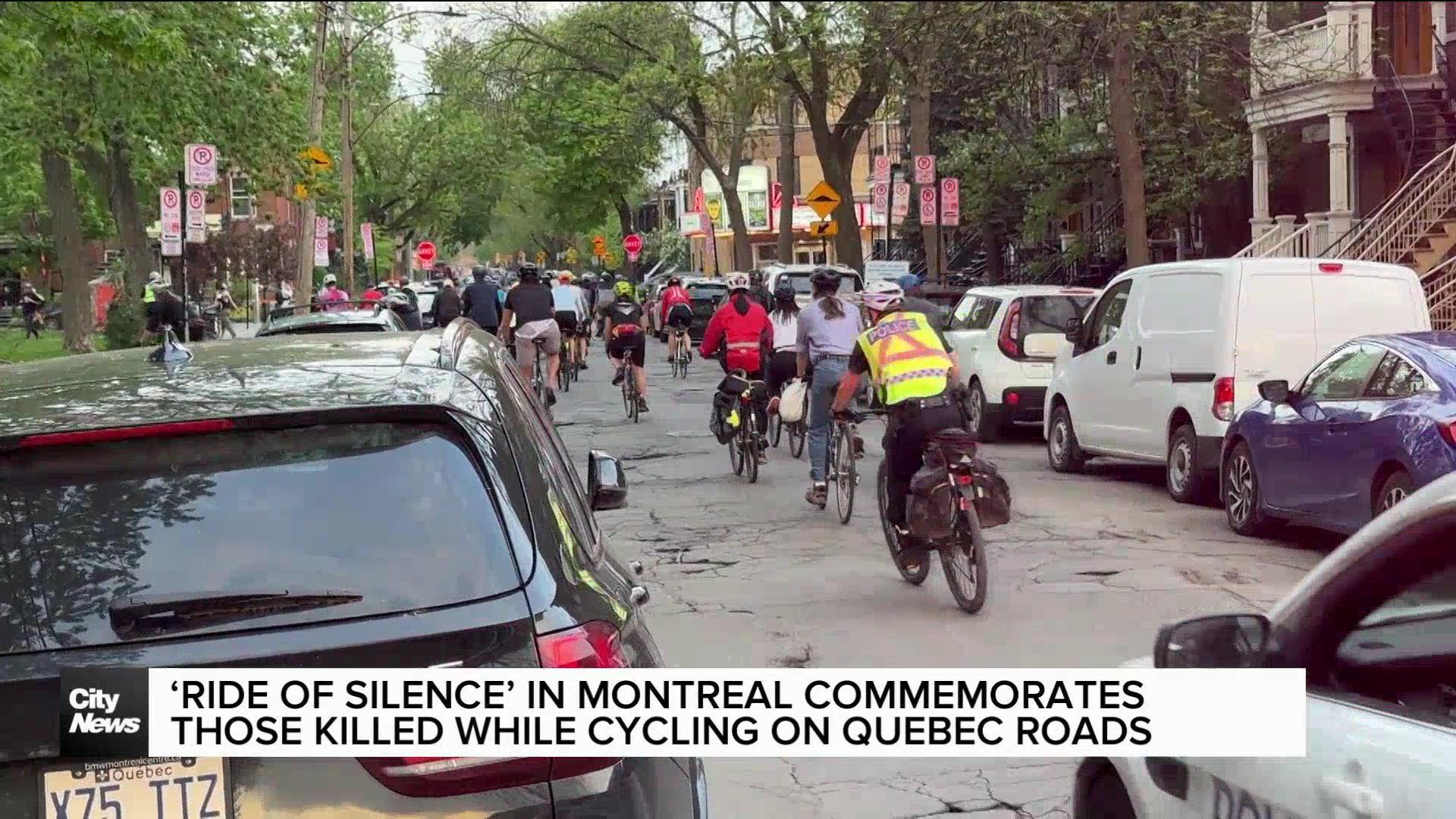Montreal ‘Ride of Silence’ commemorates cyclists killed on roads