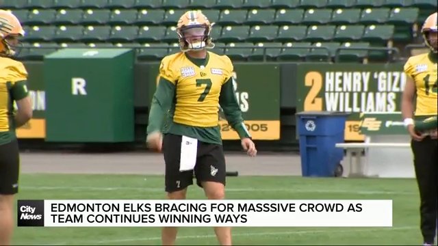 Edmonton Elks bracing for massive crowds as team continues winning