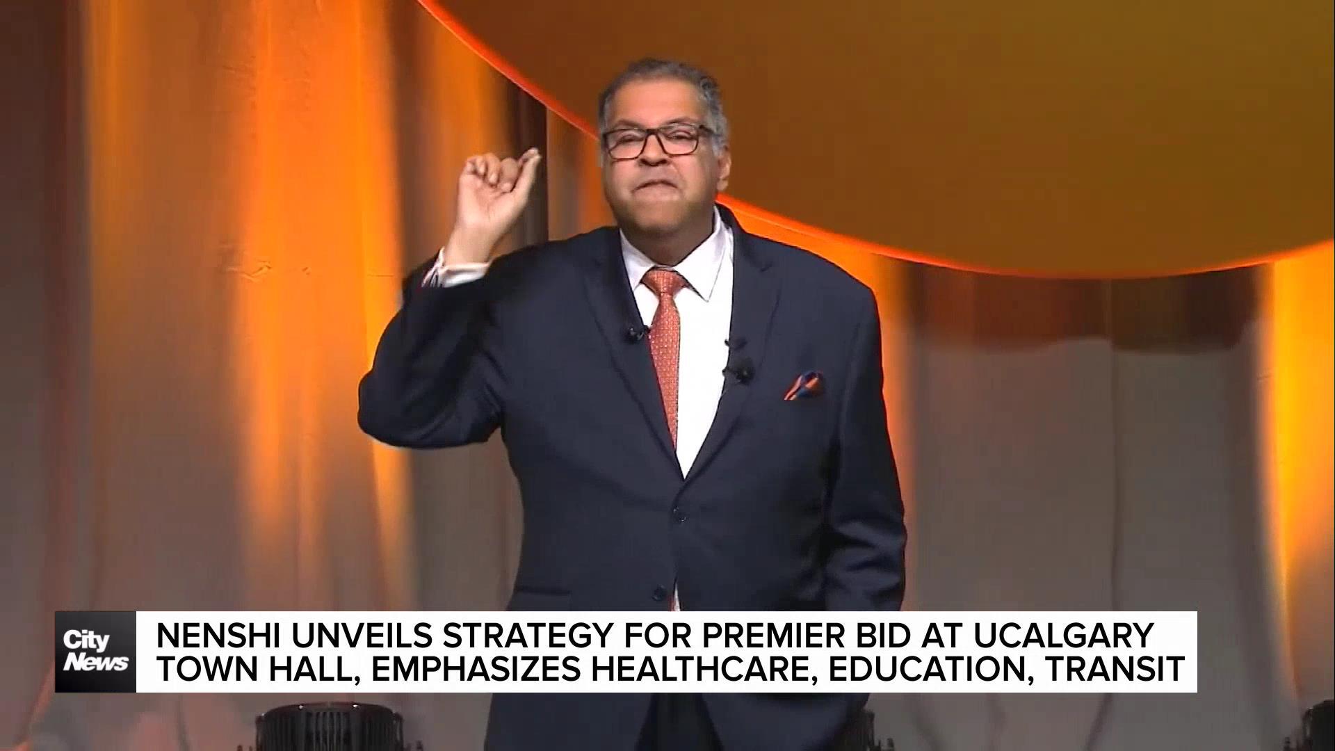 Nenshi unveils strategy for Premier bid at UCalgary Town Hall