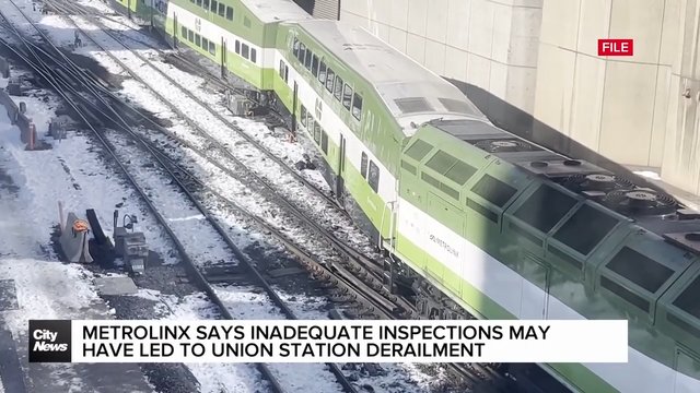 Metrolinx says inadequate inspections may have caused Union Station derailment