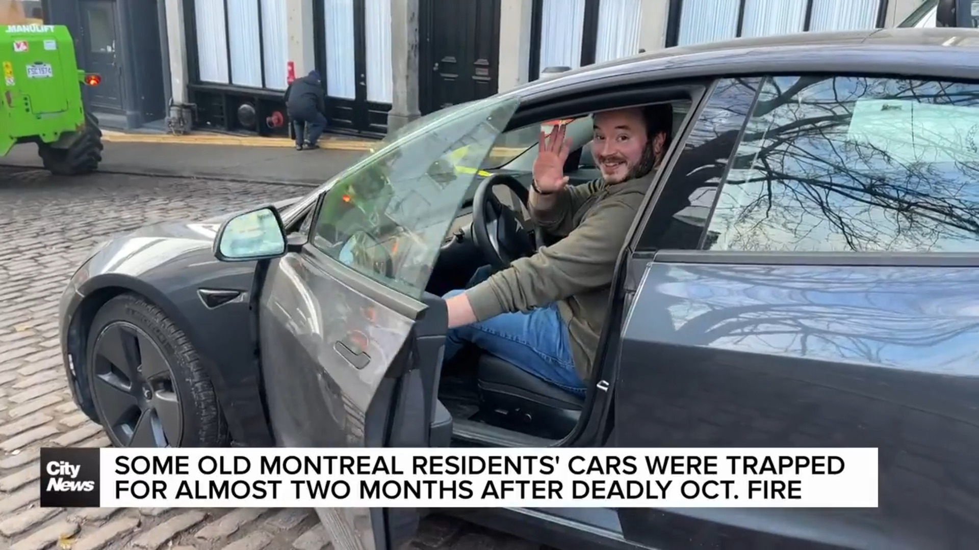 Cars in Old Montreal were trapped for nearly 2 months after Oct. fire