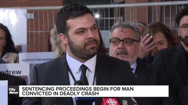 Sentencing begins for driver convicted in crash that killed father of three