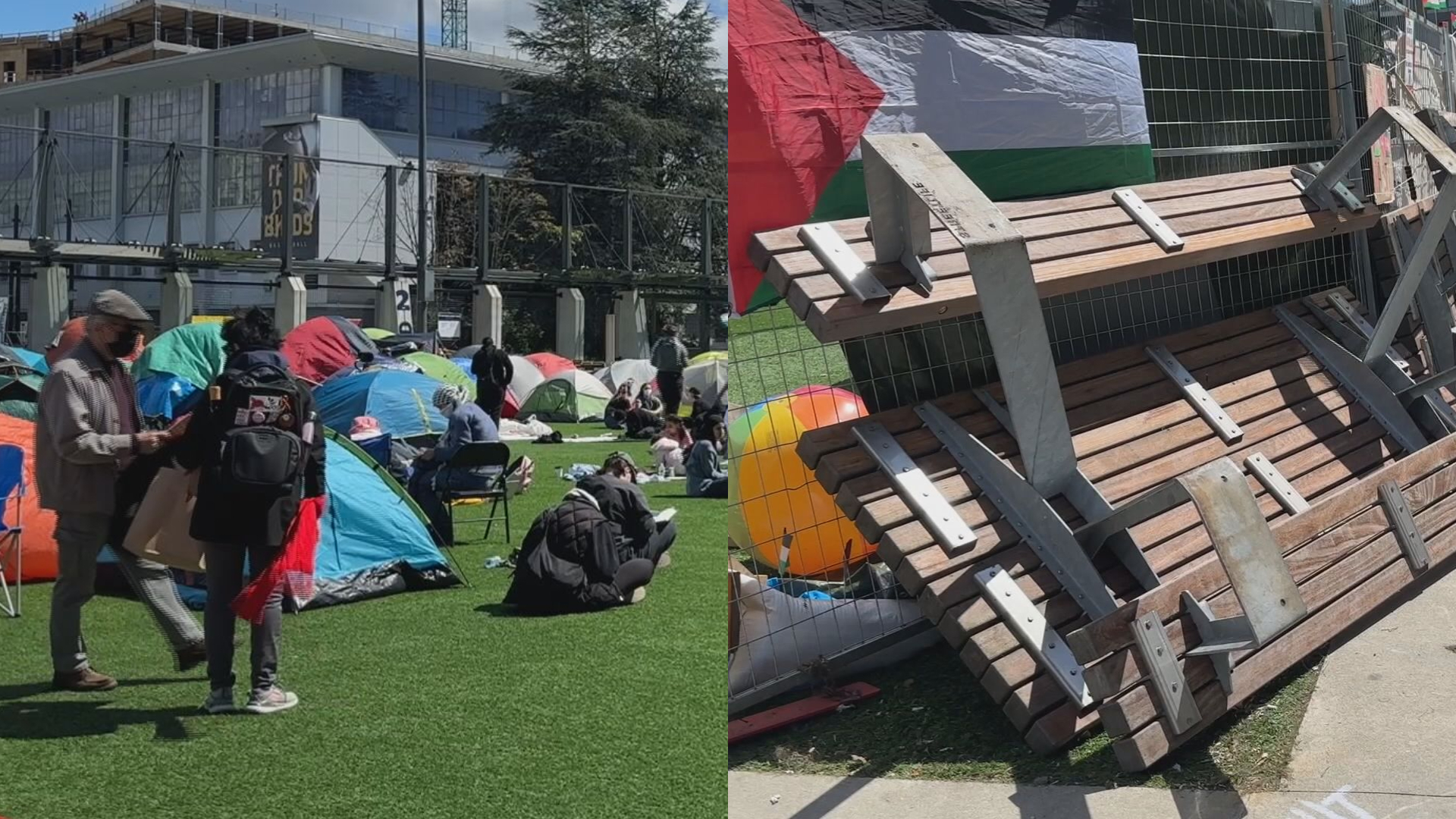 Pro-Palestinian encampment at UBC grows