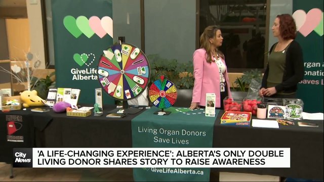 Alberta's only double living donor shares story to raise organ donation awareness
