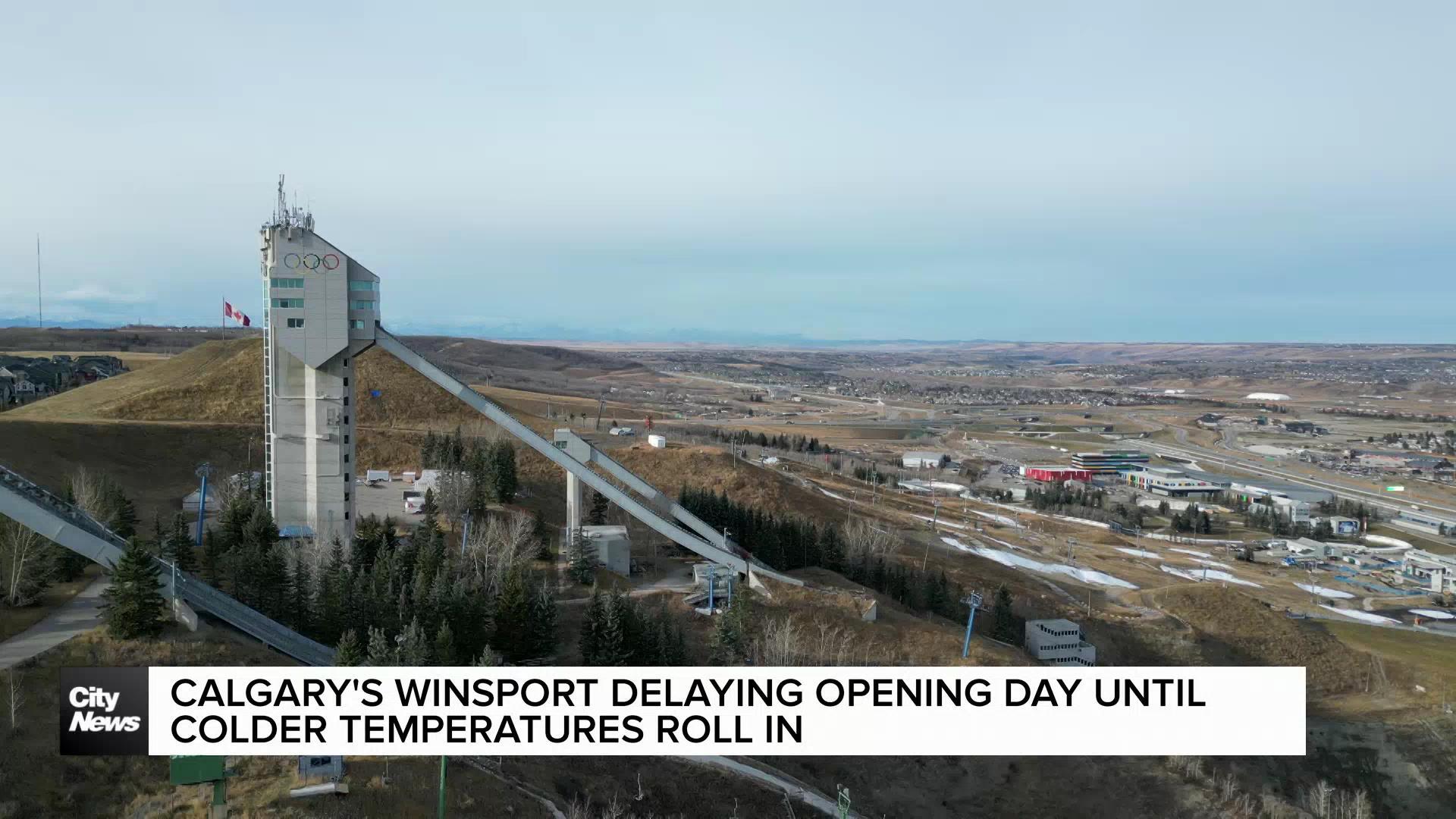 Calgary's Winsport delaying opening day until colder temperatures roll in