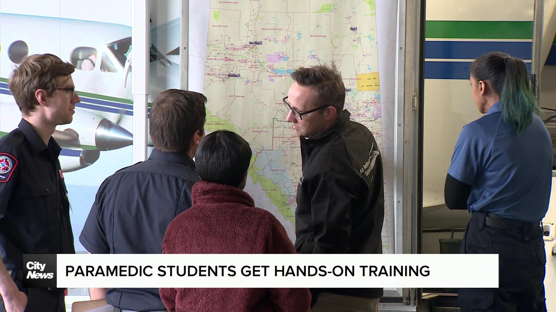 Alberta paramedic students get hands-on EMS training
