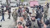 U.S. police clash with protesters outside New Jersey ICE facility