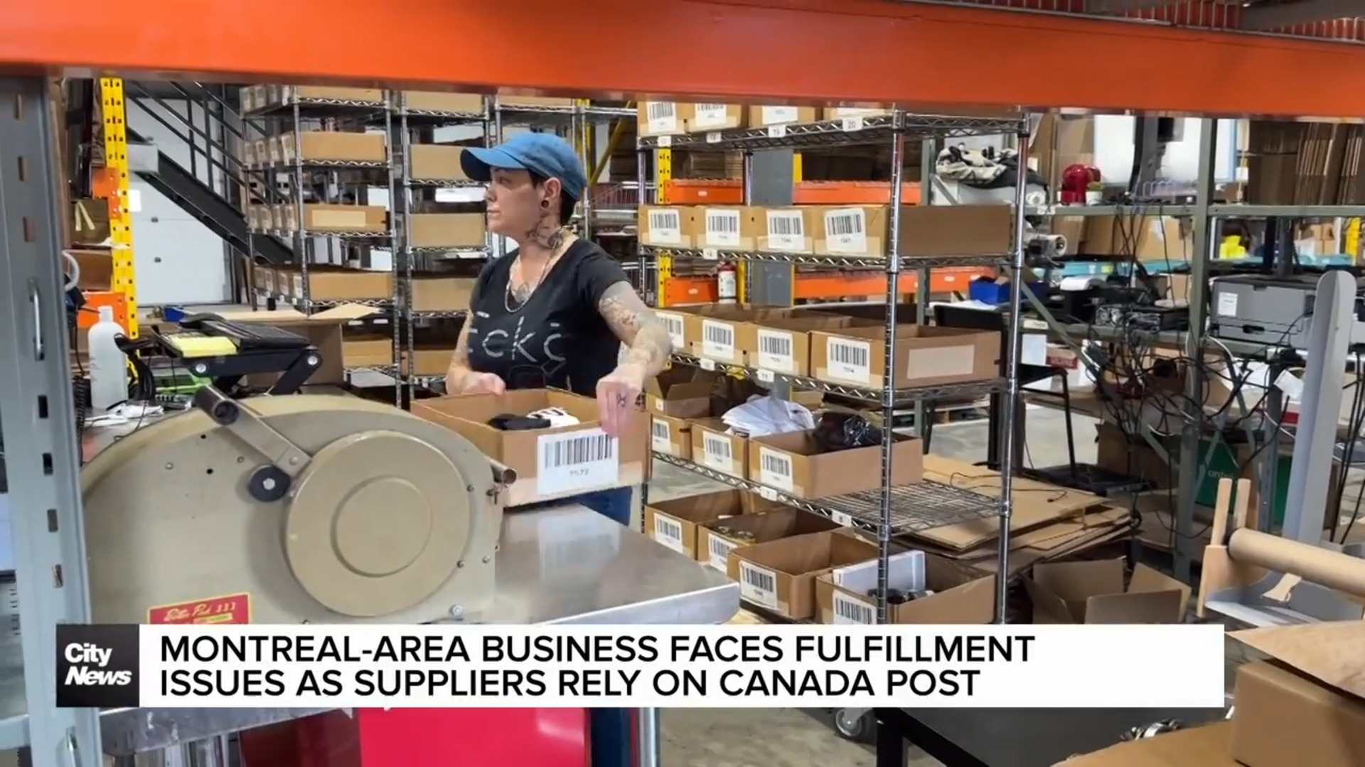 Production at small Montreal business impacted by Canada Post strike