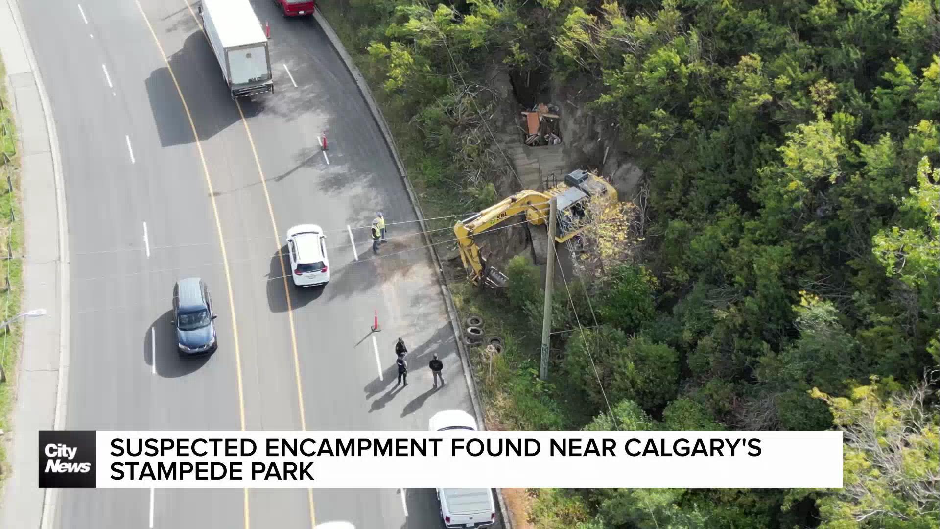 Suspected encampment found near Calgary’s Stampede Park