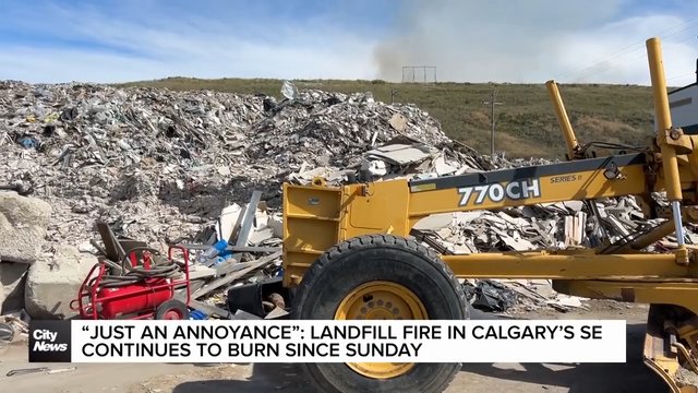 “Just an annoyance”: Landfill fire in Calgary’s SE continues to burn since Sunday