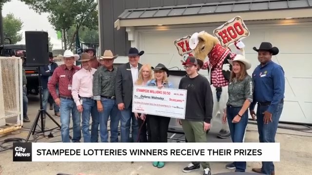 Stampede Lotteries winners receive their prizes