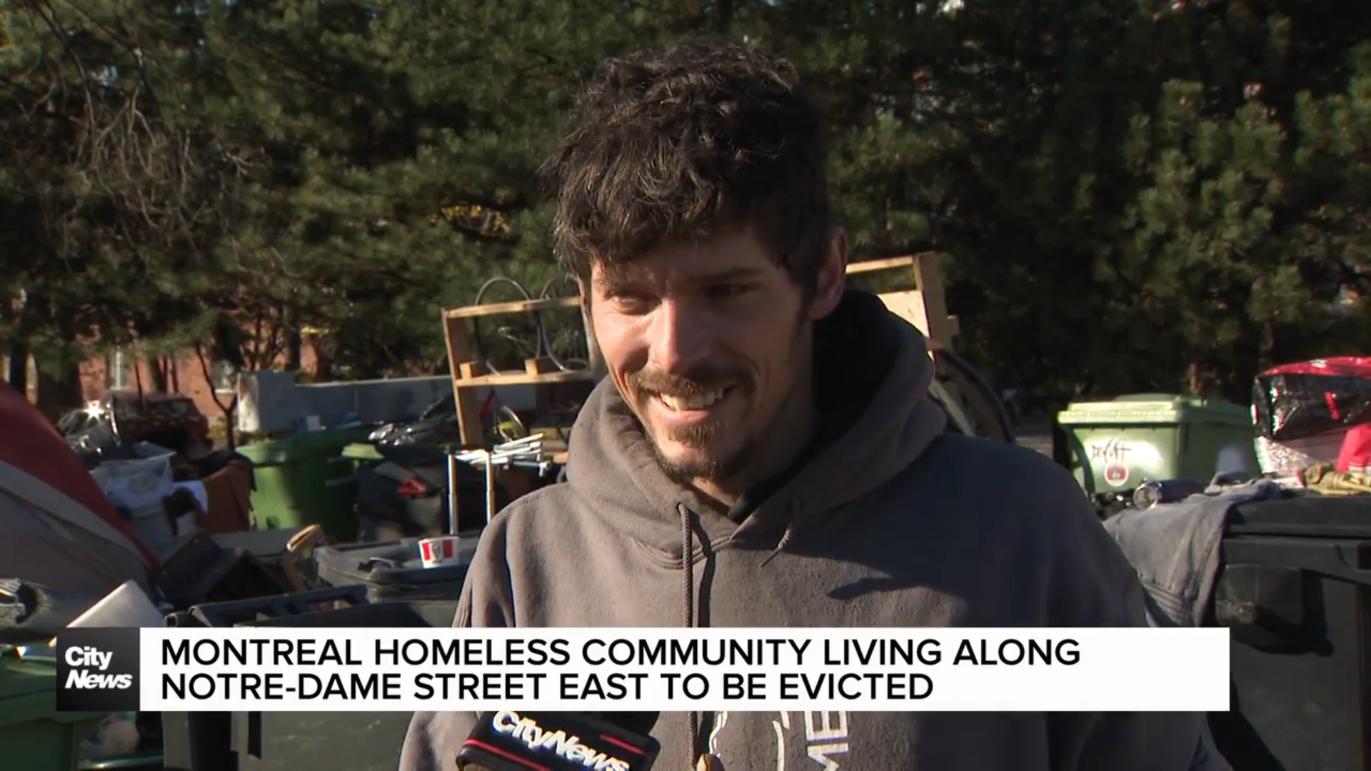 Montreal homeless facing eviction from Notre-Dame Street encampment