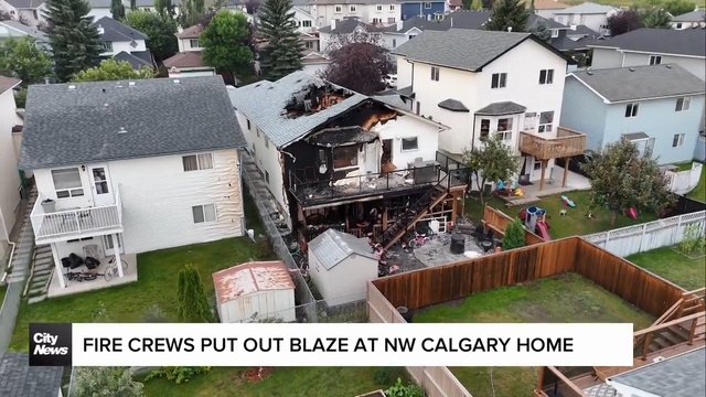 Fire crews put out blaze at NW Calgary home