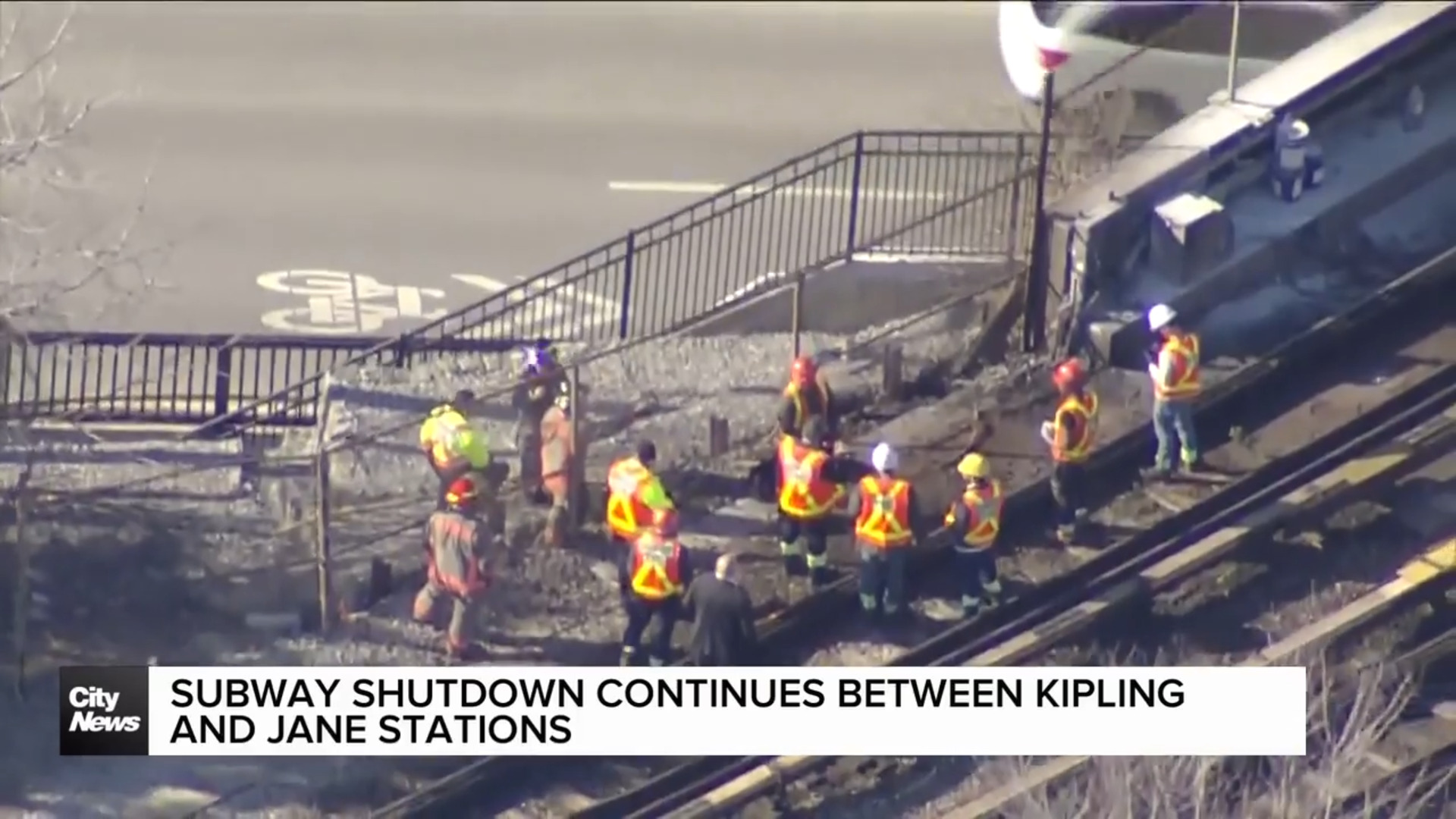 Subway shutdown continues between Kipling and Jane stations