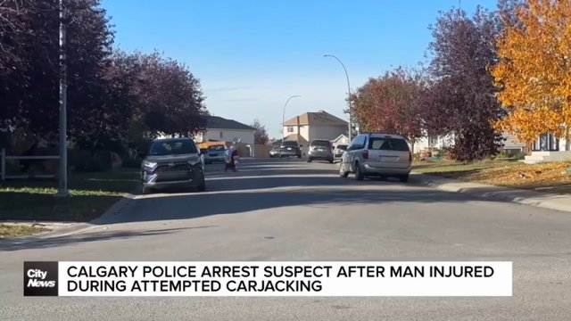 Calgary police arrest suspect after man injured during attempted carjacking