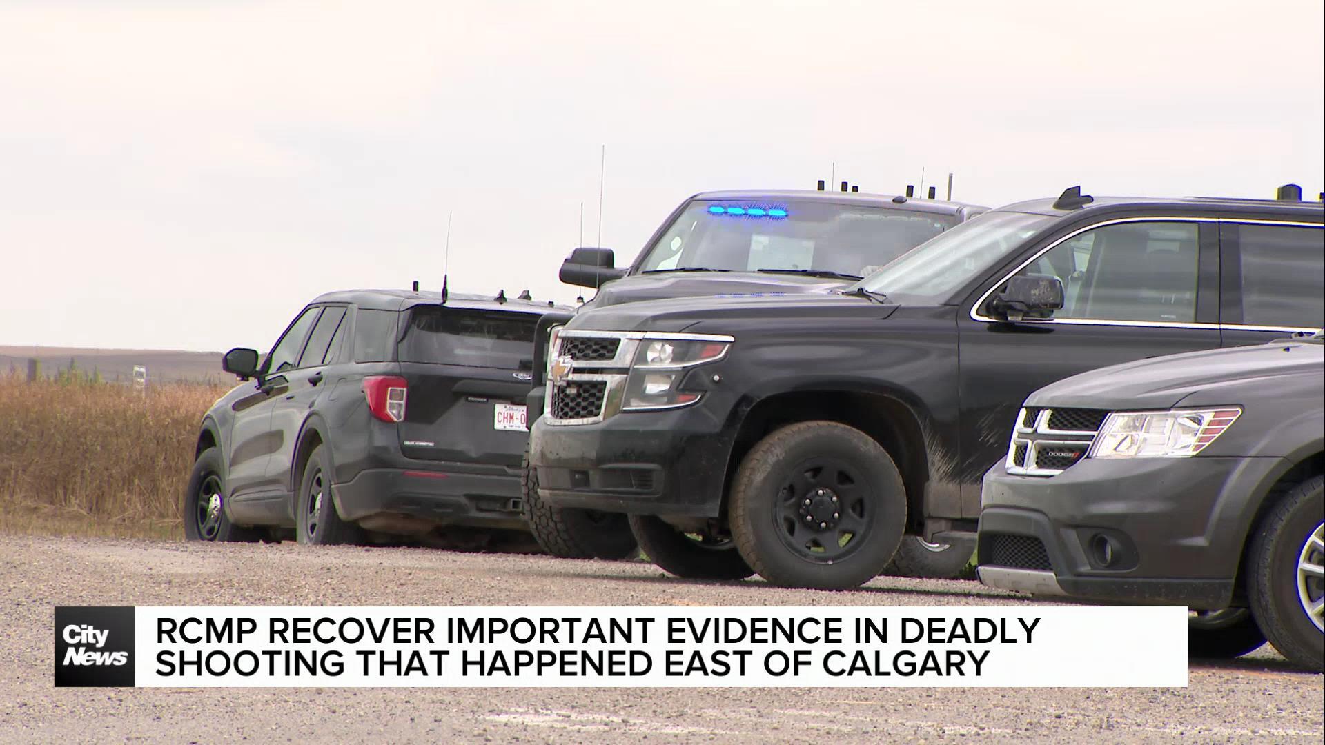 RCMP recover important evidence in deadly shooting east of Calgary