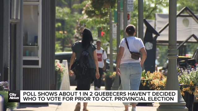 49 per cent of Quebecers undecided prior to upcoming fall election