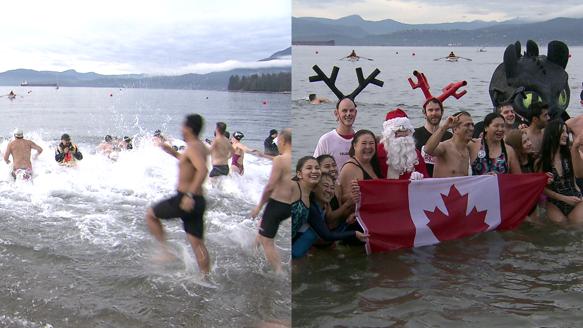 Thousands take part in Vancouver's annual Polar Bear Swim