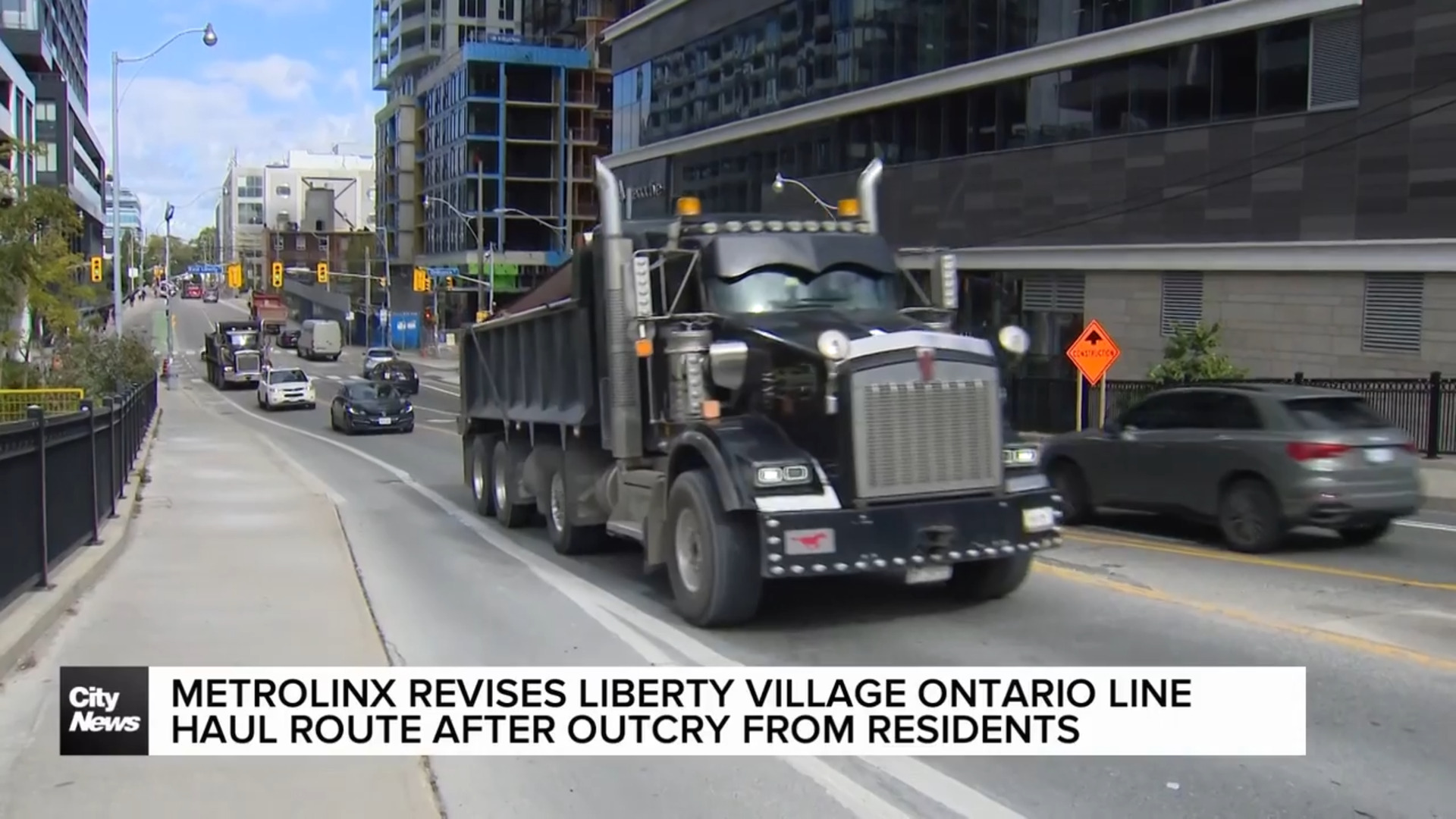 Metrolinx revises plan to use Liberty Village thoroughfare for 400 dump trucks per day