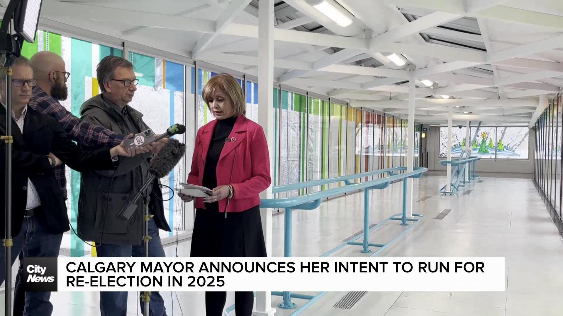 Calgary mayor announces her intent to run for re-election in 2025