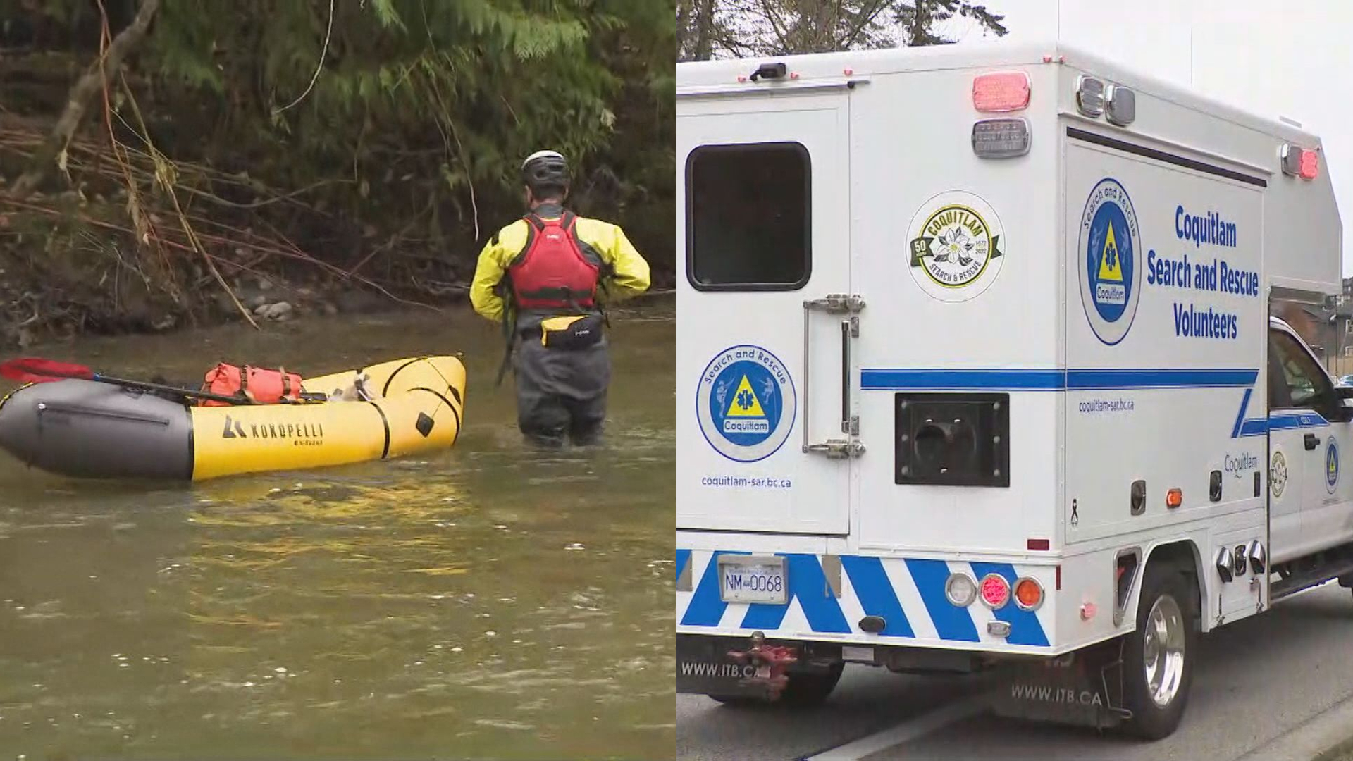 Body of man swept away during atmospheric river in Coquitlam found