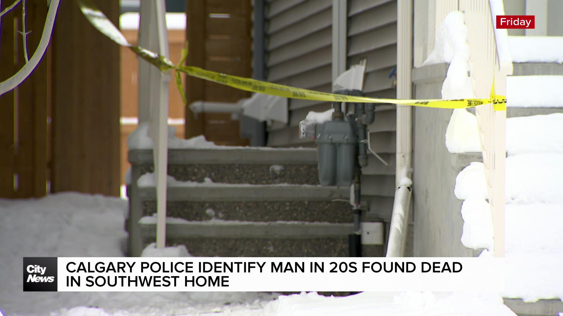 Calgary police identify man in 20s found dead at SW home