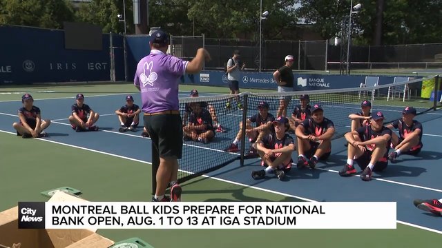 Montreal ball kids prepare for National Bank Open at IGA stadium