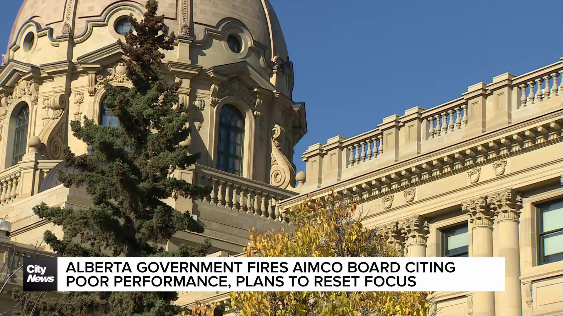 Alberta UCP government fires AIMCo board