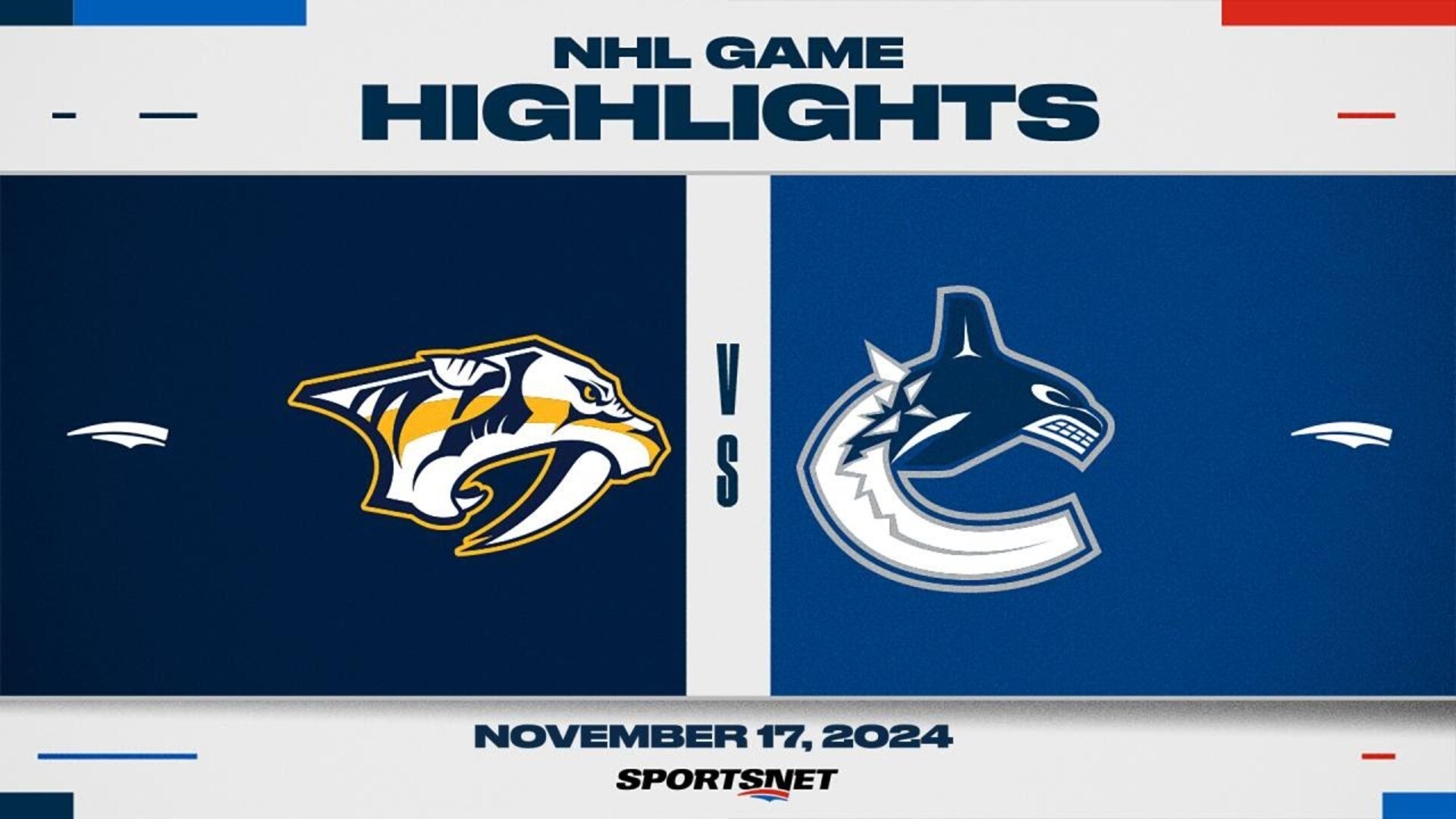 NHL Highlights: Canucks lose to Predators 5 - 3