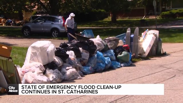 Flood clean-up continues in St. Catharines