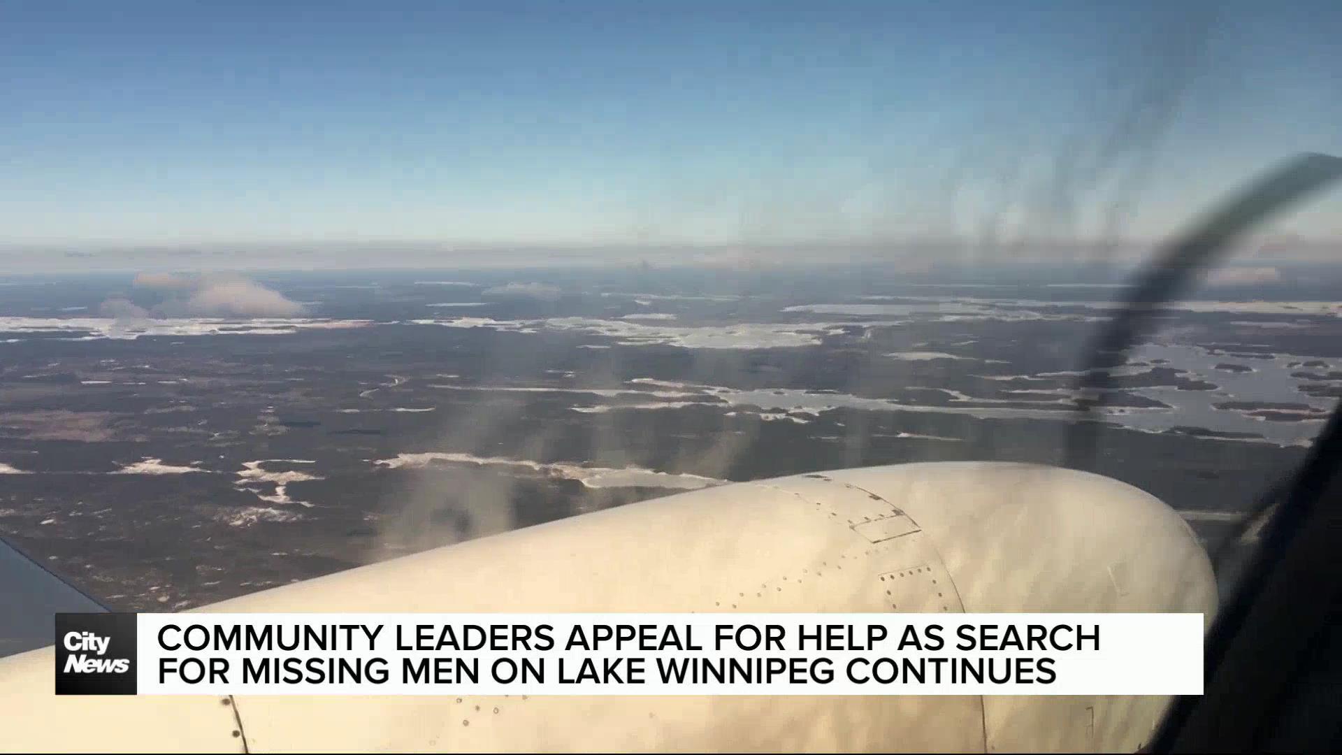 Manitoba community looking for help finding men lost on Lake Winnipeg