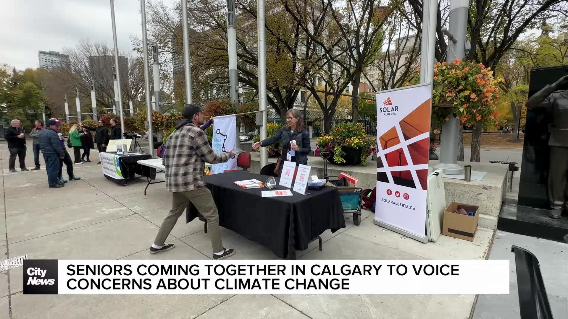 Seniors come together in Calgary to voice concerns about climate change