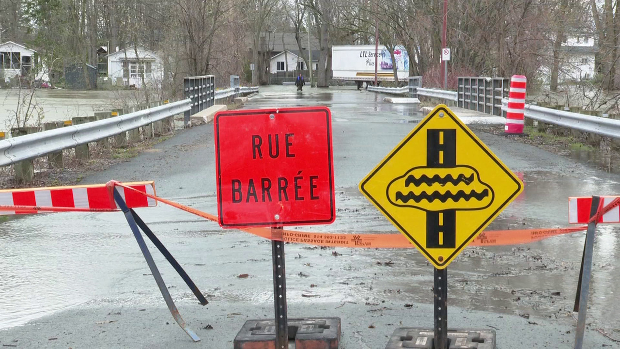 Quebec floods rising waters force closure of roads near Montreal