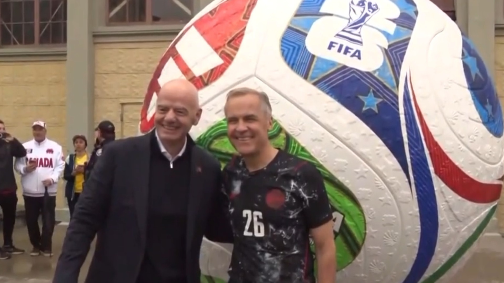 PM Carney welcomes World Cup trophy to Canada